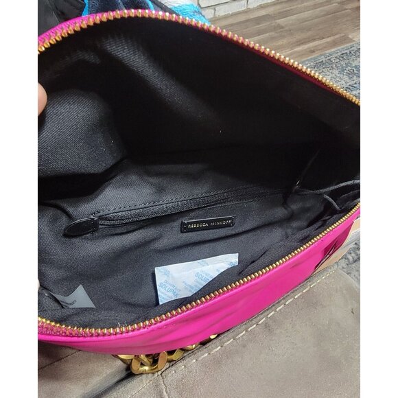 Rebecca Minkoff Women's Cosmic Edie Maxi Crescent Crossbody Bag Chunky Chain NWT - Picture 6 of 11